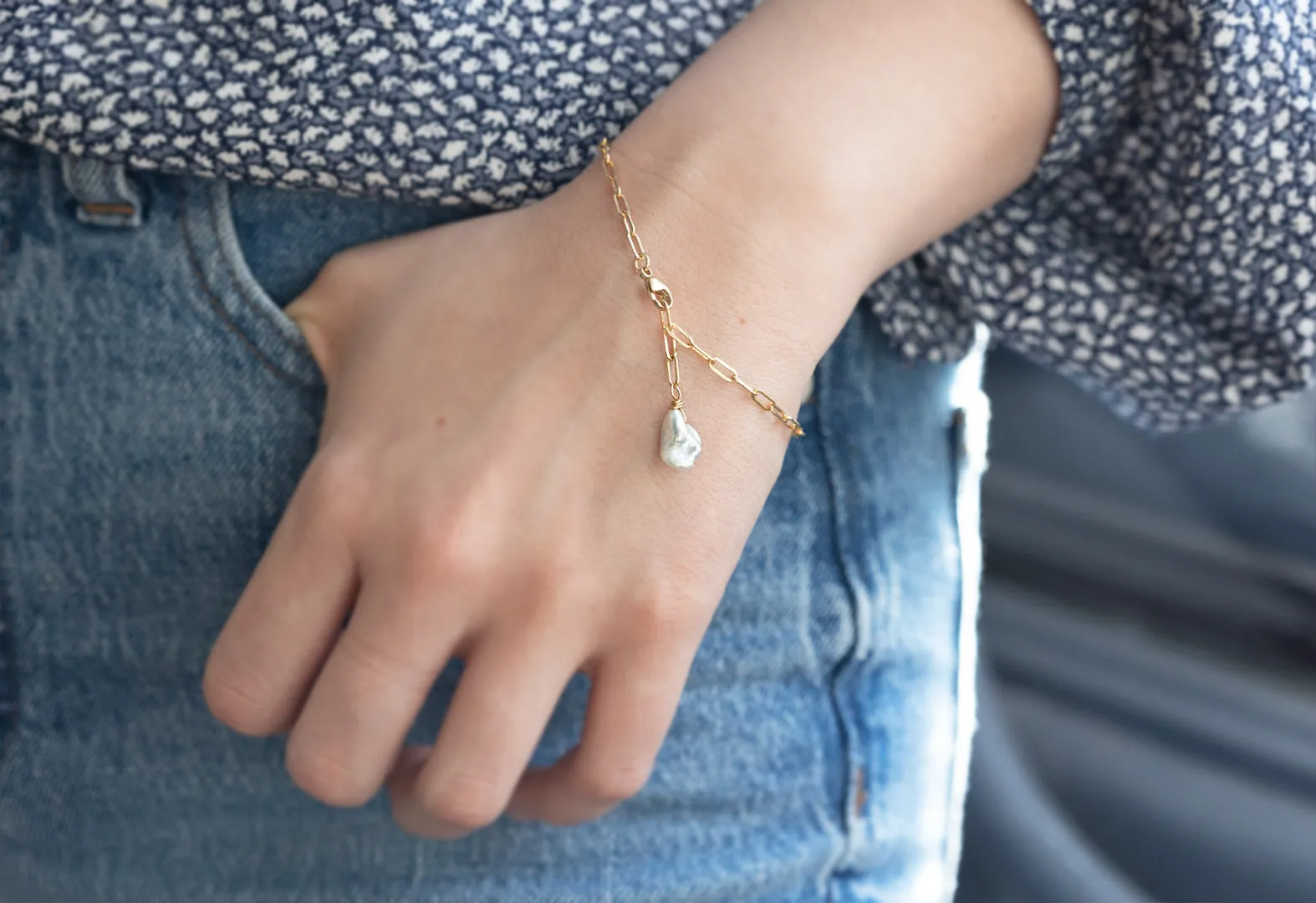 Keshi Pearl Bracelet