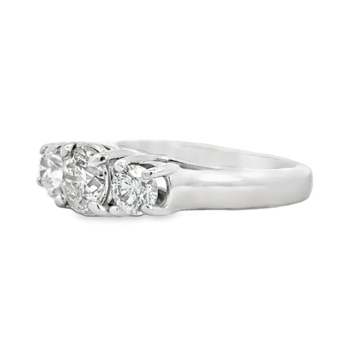 Kirkland Jewelry Estate | 14K White Gold Three Stone Engagement Ring
