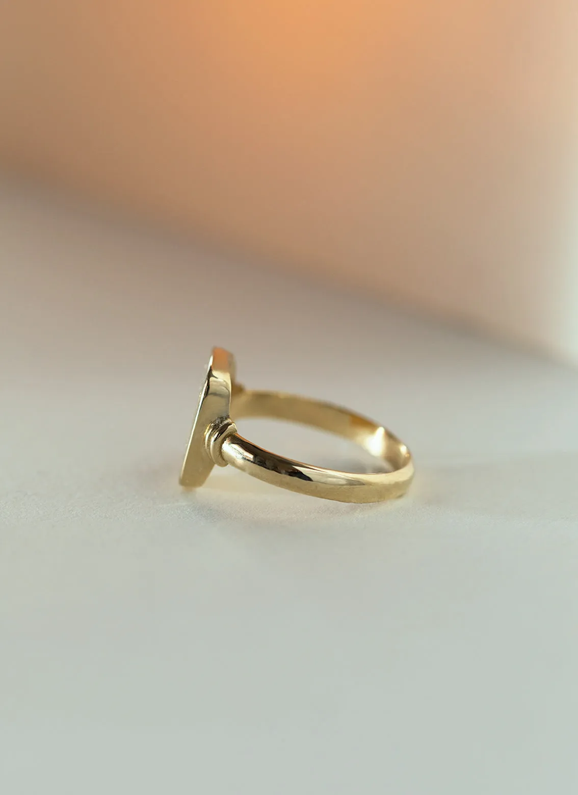 Lexy signet ring 14k gold