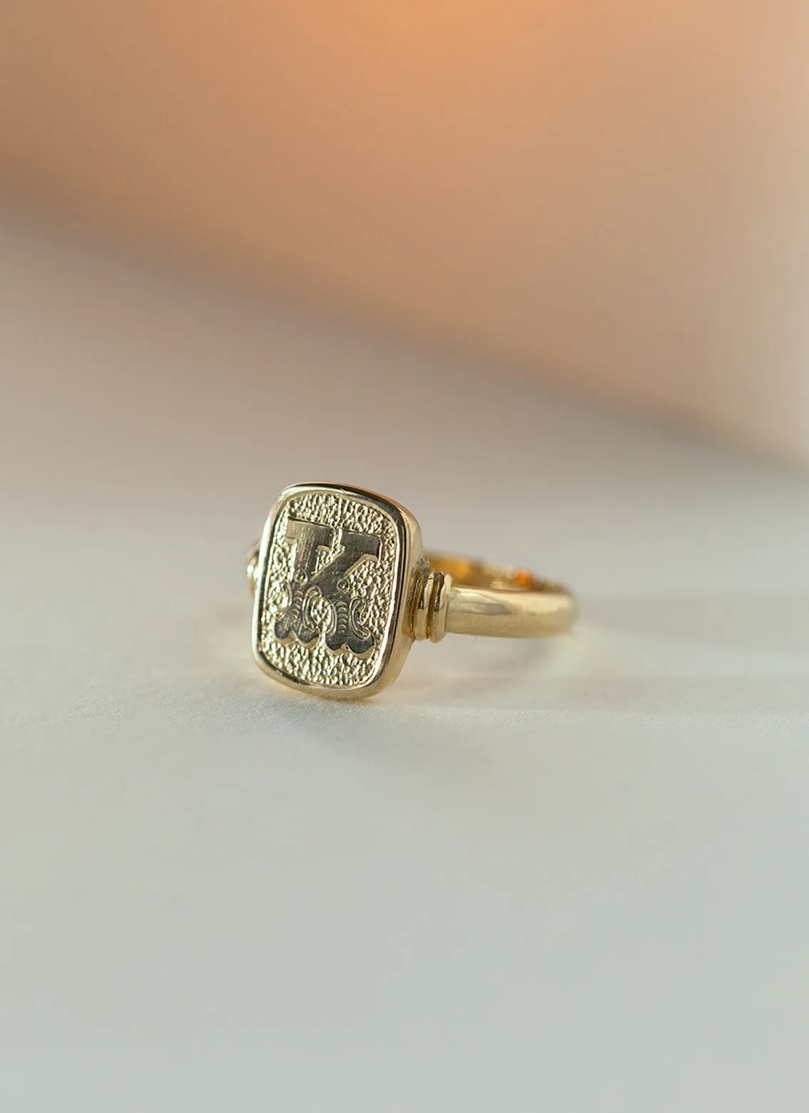 Lexy signet ring 14k gold