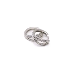 Looped in Silver Hoop Earrings