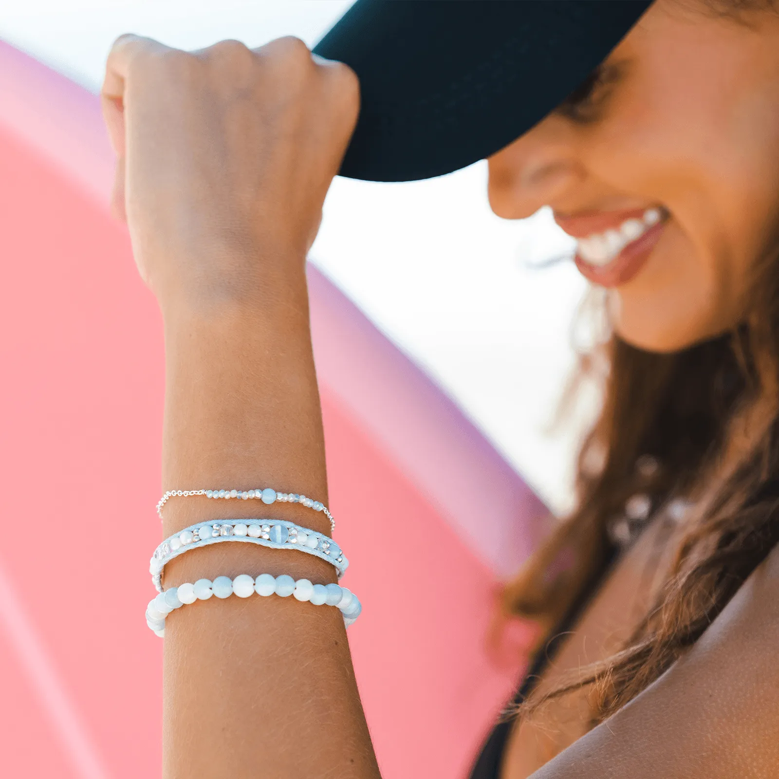 Lotus and Luna Handcrafted Bracelet - Moonlit Dips