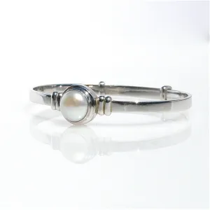 Mabe Pearl Children’s Adjustable Sterling Silver Bracelet