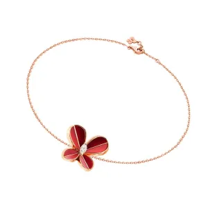Marquise Butterfly Rose Gold Large Bracelet