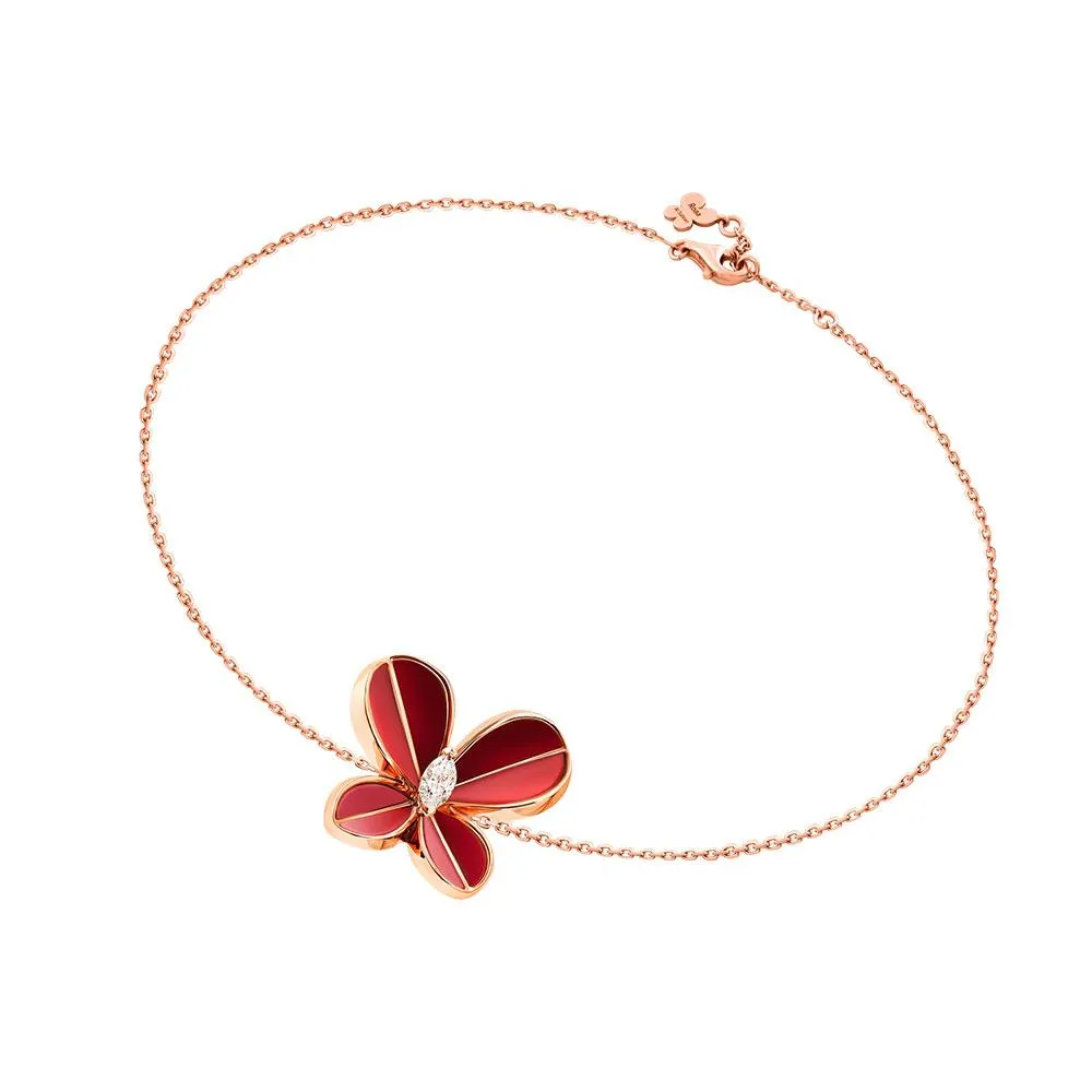 Marquise Butterfly Rose Gold Large Bracelet
