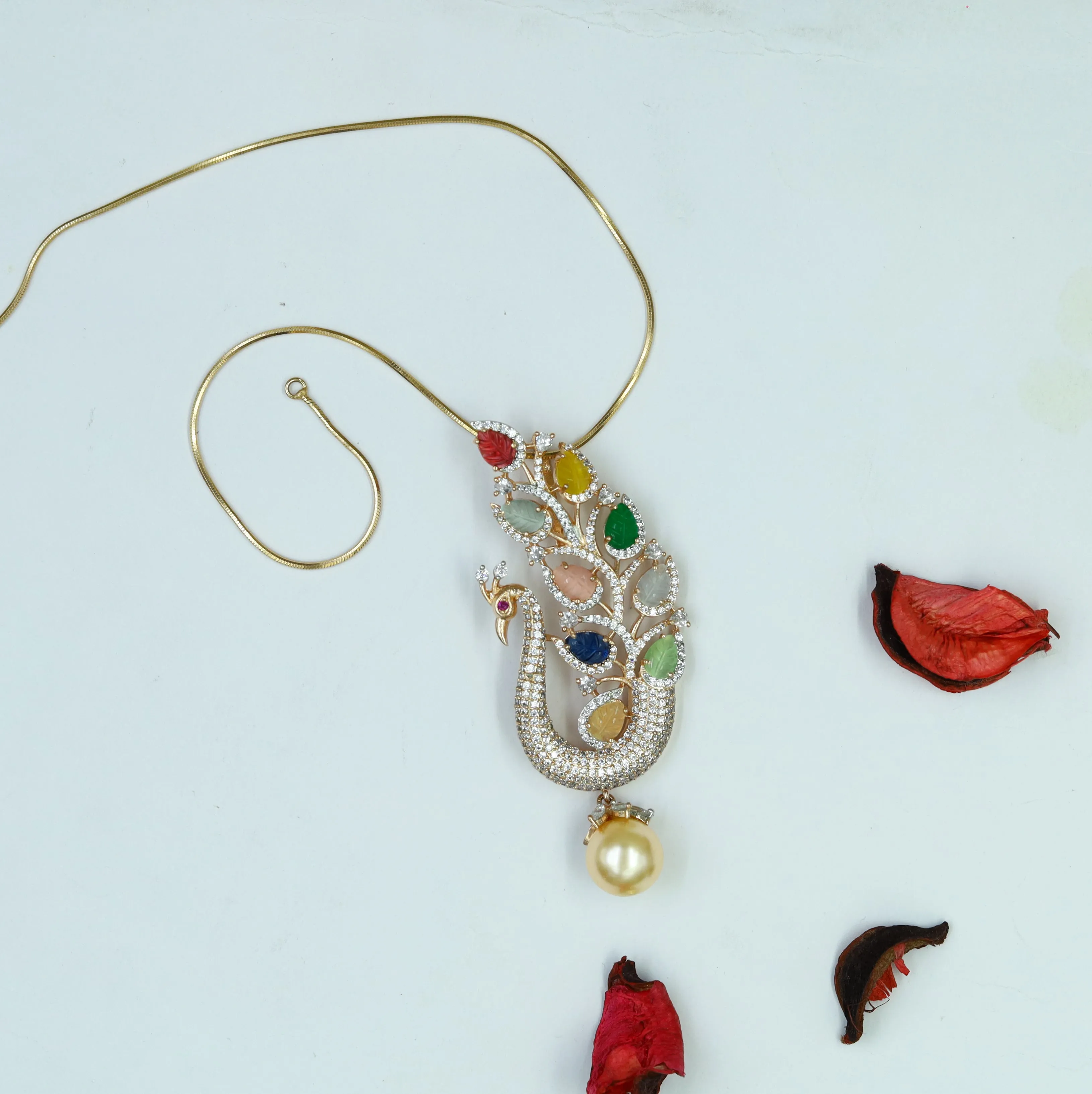 Medium Zircon/AD Pendant Set 7368-34