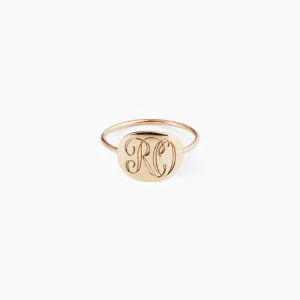 Modern Signet with Complimentary Hand Engraving