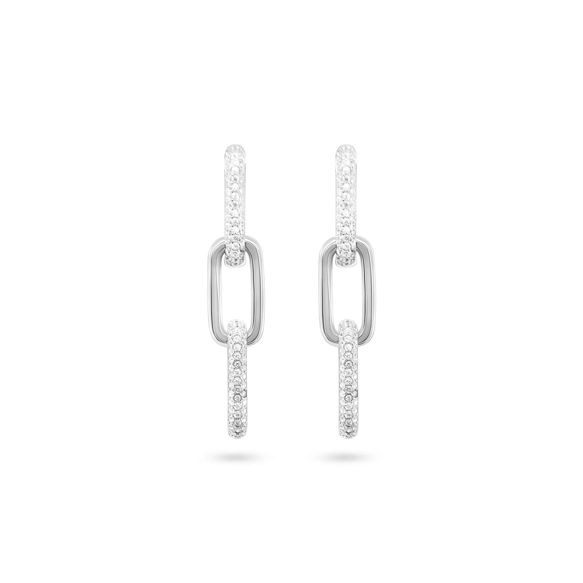 Modern Sparkle Drop Earrings