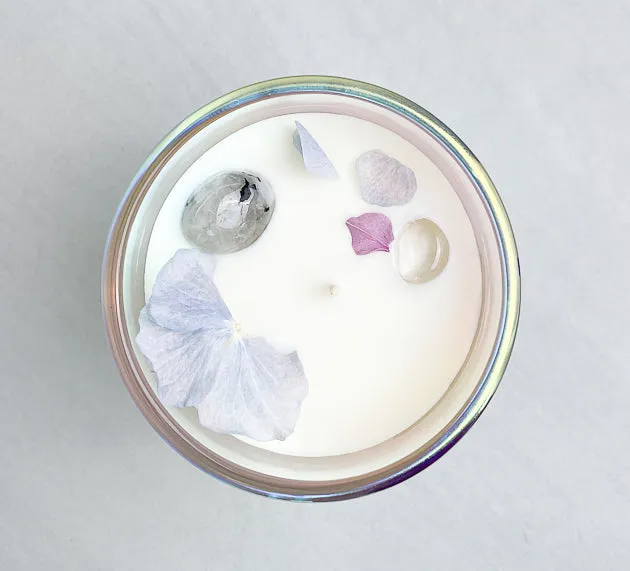Moonstone Dream Crystal Candle -Peace