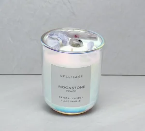 Moonstone Dream Crystal Candle -Peace