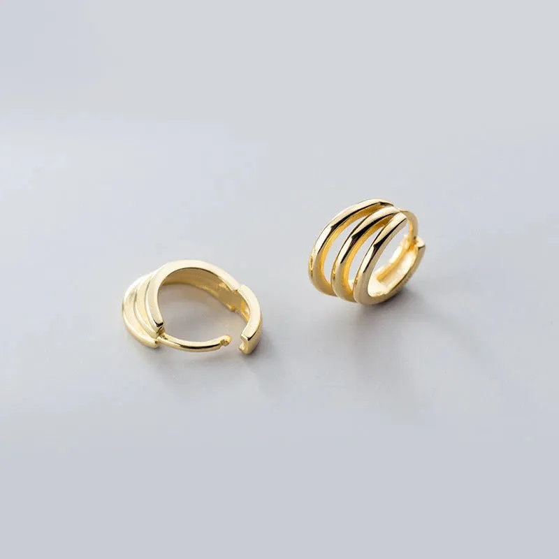 Multi-style Geometric Small Hoop Earrings Collection