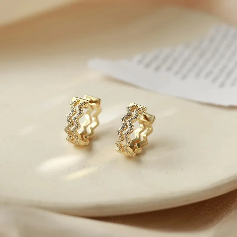 Multi-style Geometric Small Hoop Earrings Collection