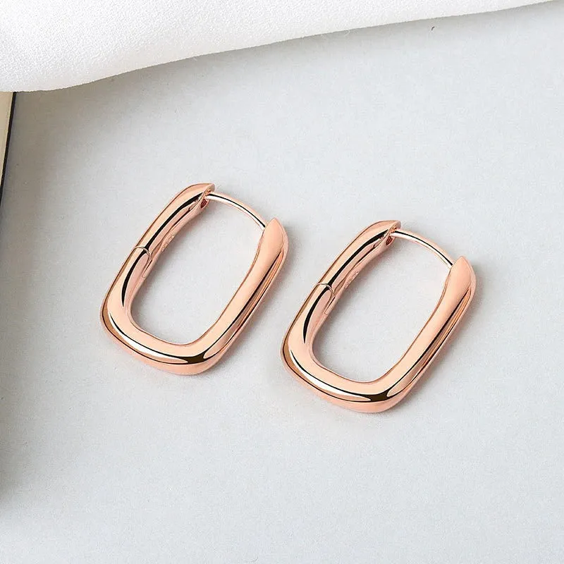 Multi-style Geometric Small Hoop Earrings Collection