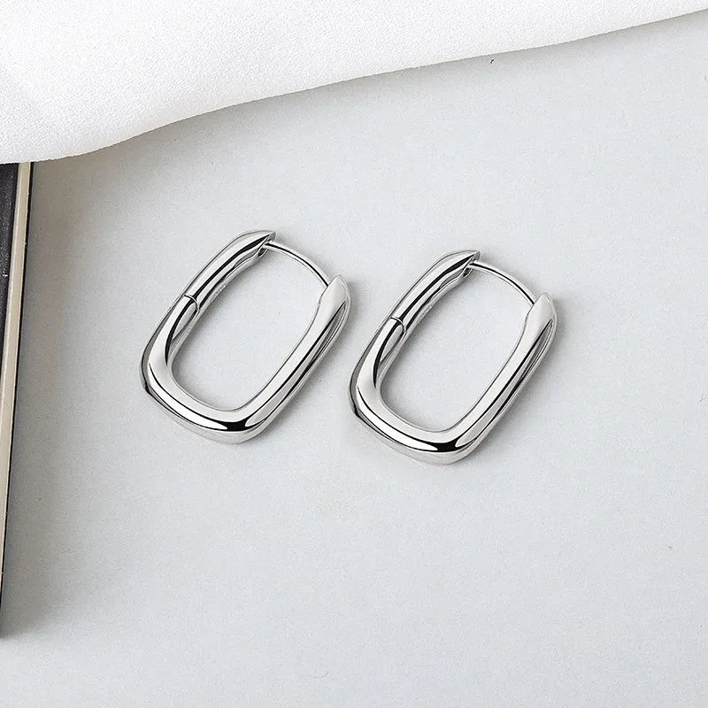 Multi-style Geometric Small Hoop Earrings Collection
