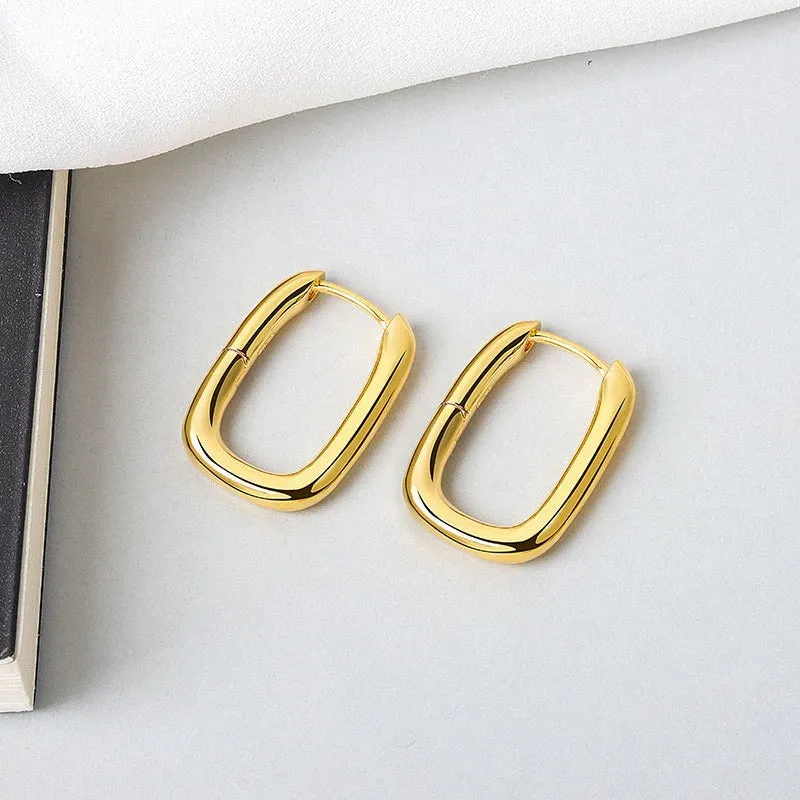Multi-style Geometric Small Hoop Earrings Collection