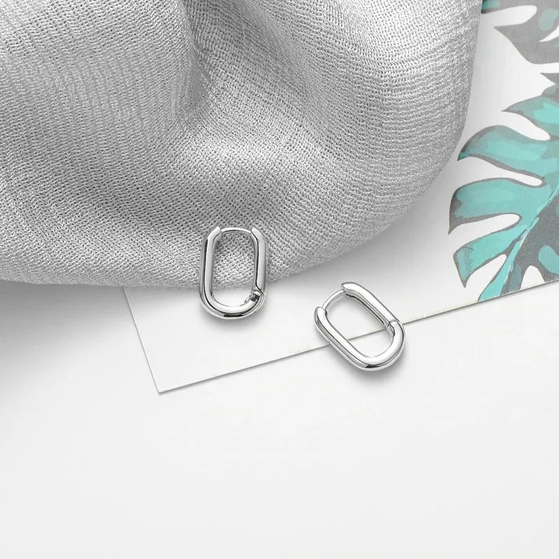 Multi-style Geometric Small Hoop Earrings Collection