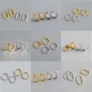 Multi-style Geometric Small Hoop Earrings Collection