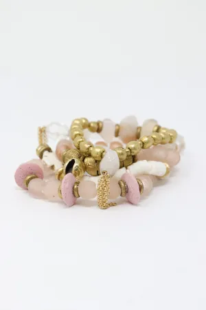 Mya Lambrecht Zebra Pink Jasper Bracelet