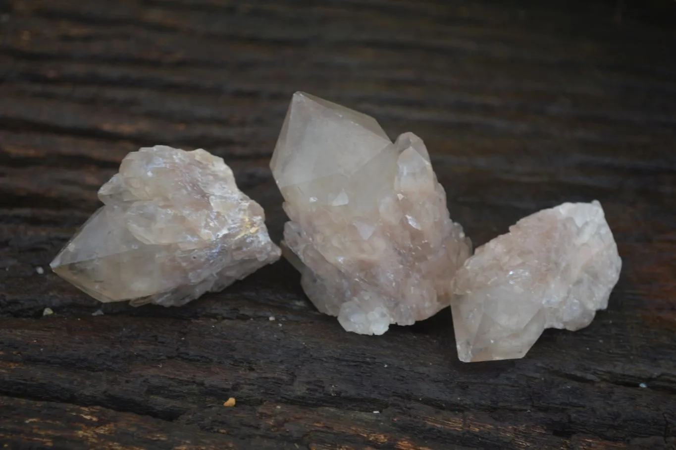 Natural Cascading White Phantom Smokey Quartz Crystals x 35 From Luena, Congo