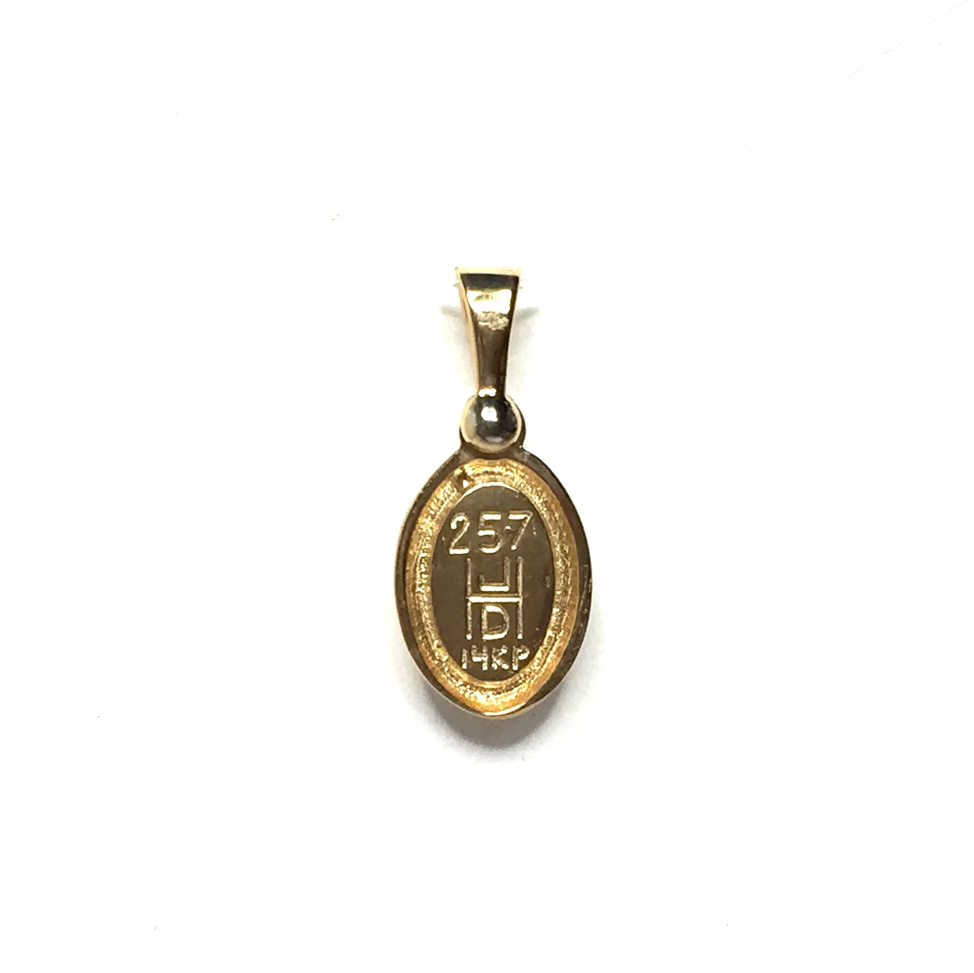 Natural pietersite oval inlaid .02ctw diamond pendant
