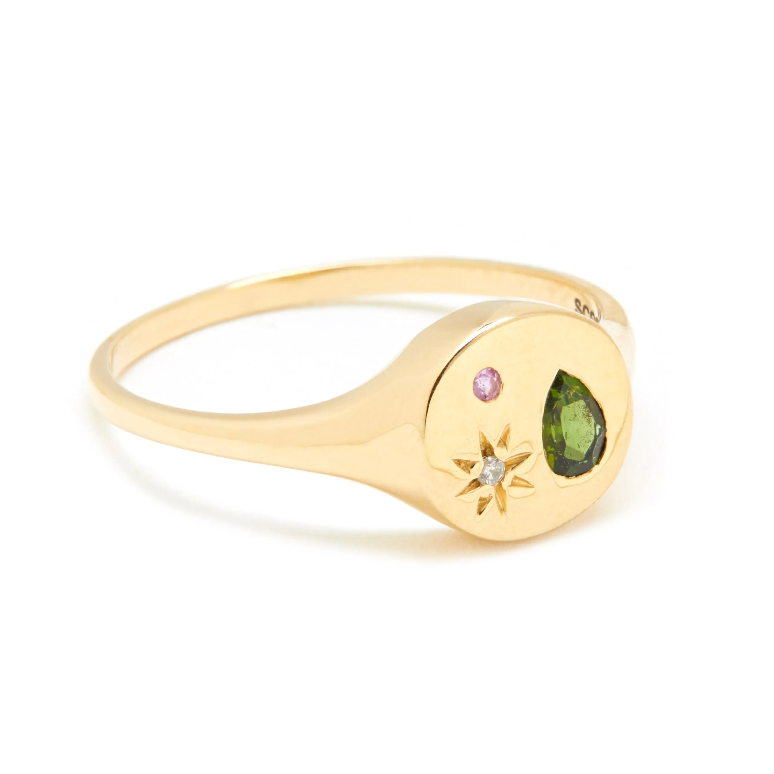 Night Market Round Signet Ring