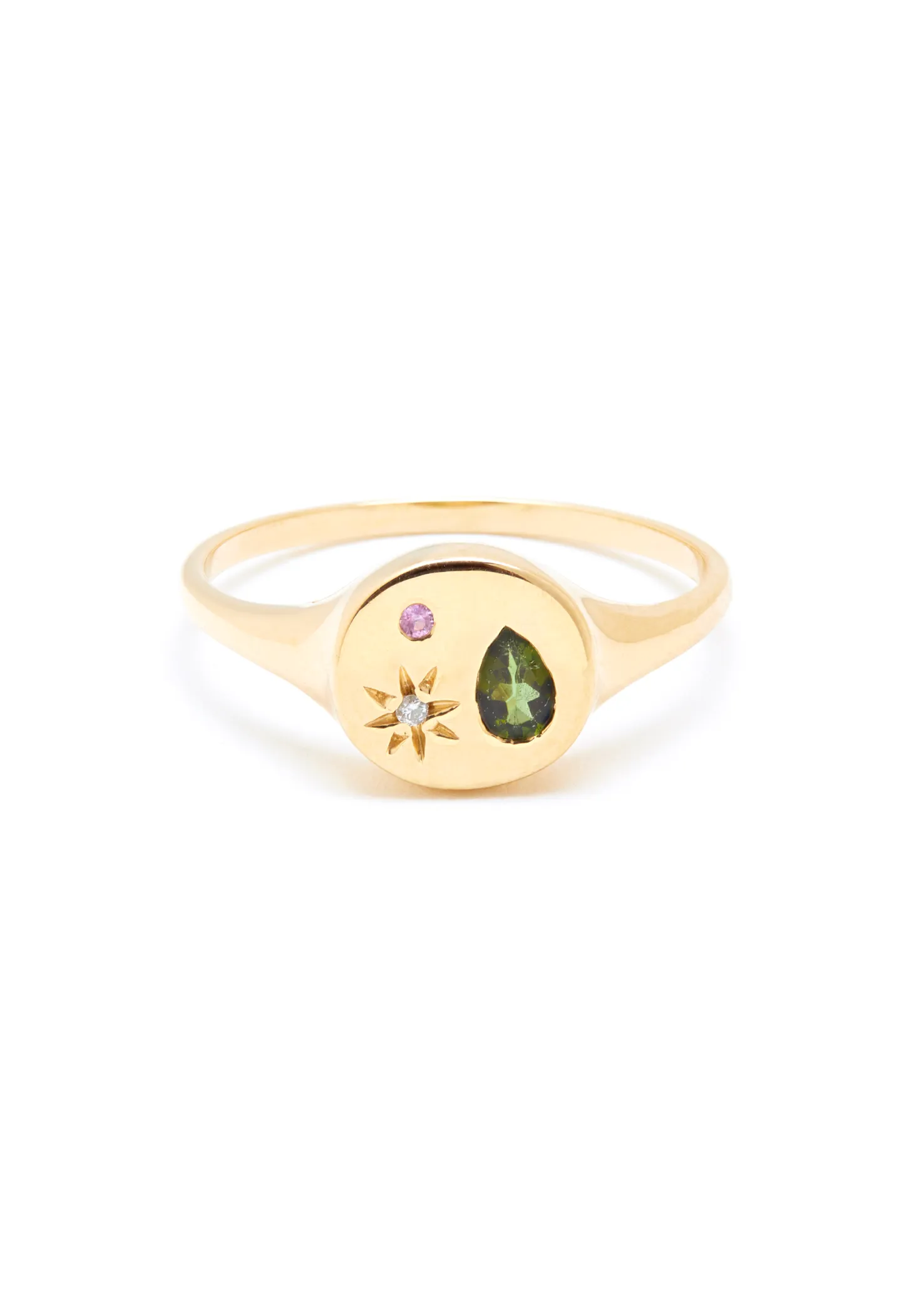 Night Market Round Signet Ring