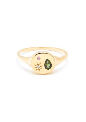 Night Market Round Signet Ring