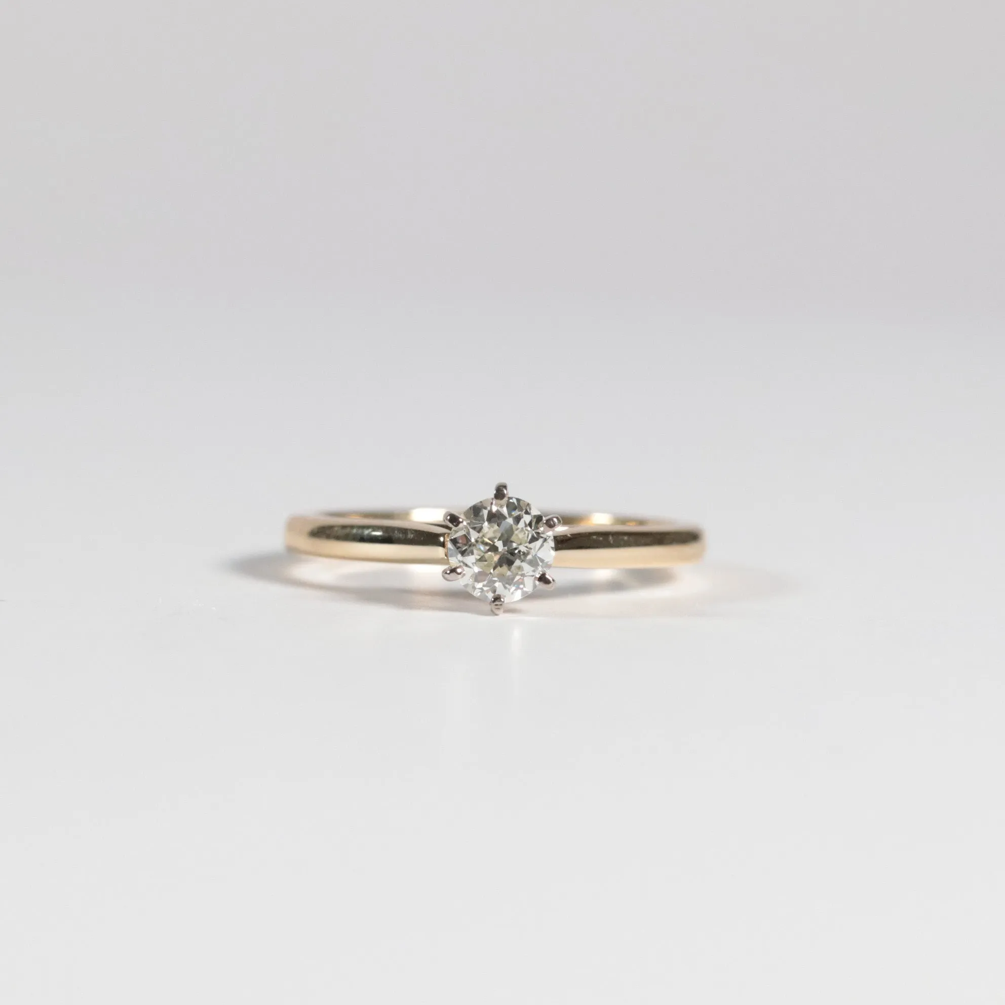 Old European Cut Diamond Solitare