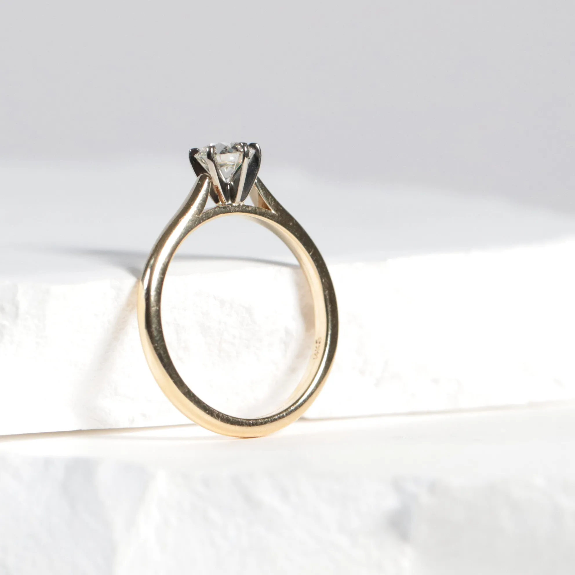 Old European Cut Diamond Solitare