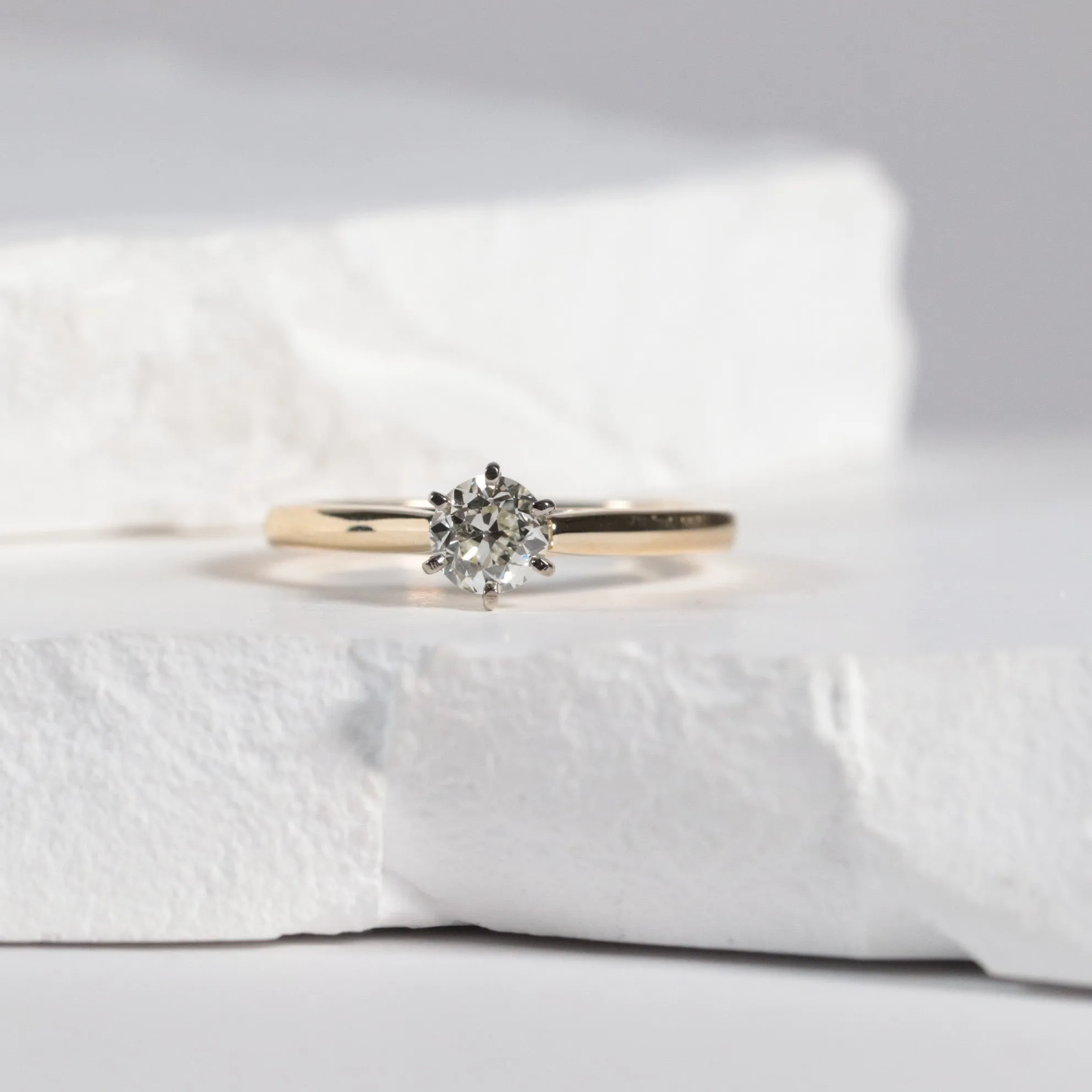 Old European Cut Diamond Solitare