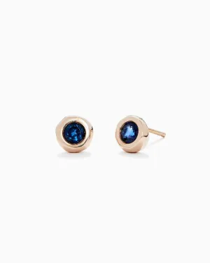 Pebble Studs / Sapphire
