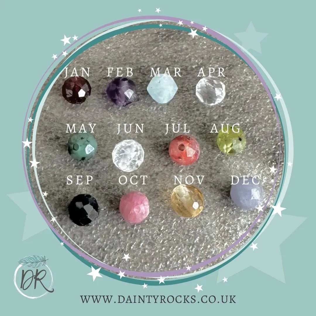Personalised Initial Family Birthstones Bracelet,  , in Silver