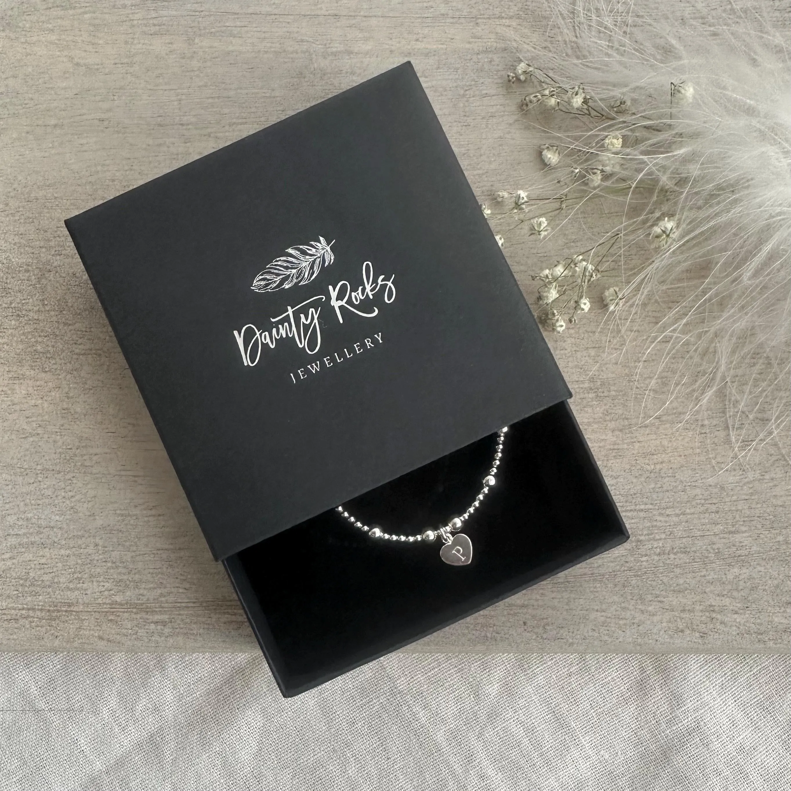 Personalised Initial Family Birthstones Bracelet,  , in Silver
