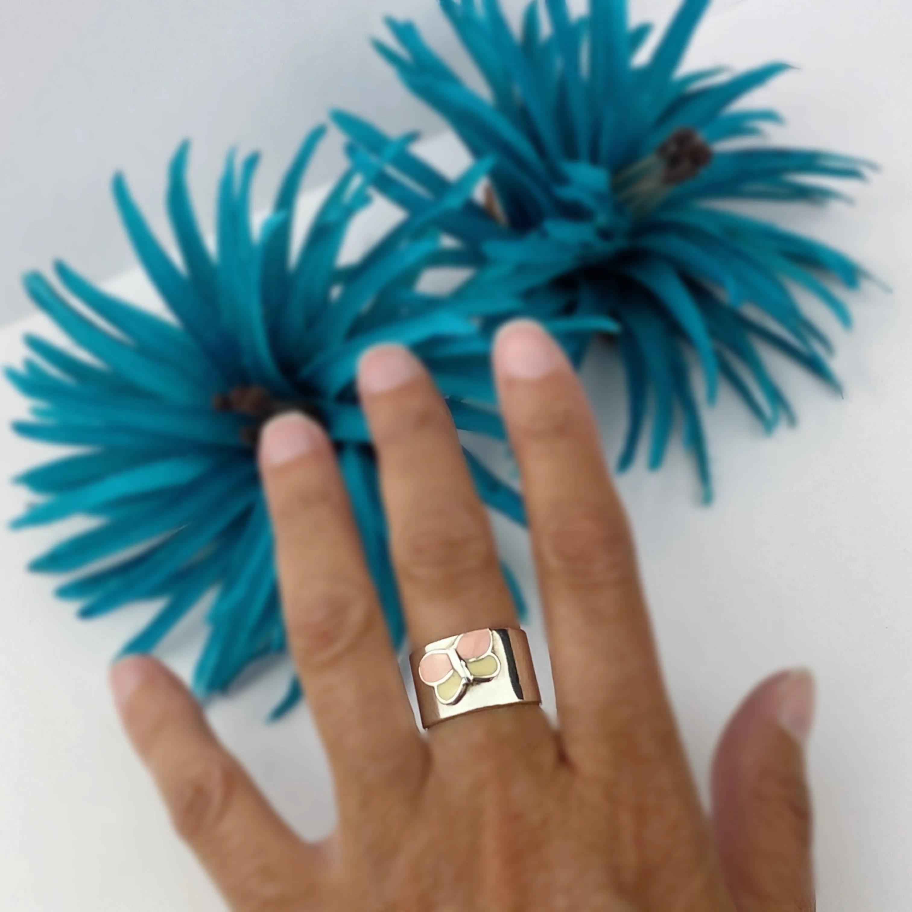 Pink Butterfly Ring - SR432