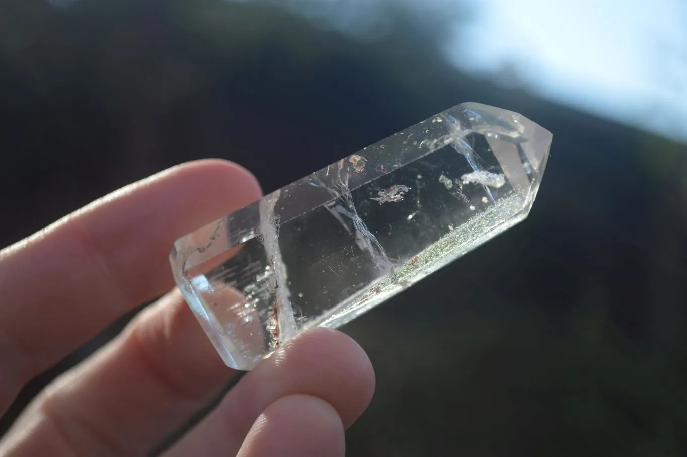 Polished Clear & Pale Citrine / Rainbow Veil Quartz Points x 14 From Madagascar