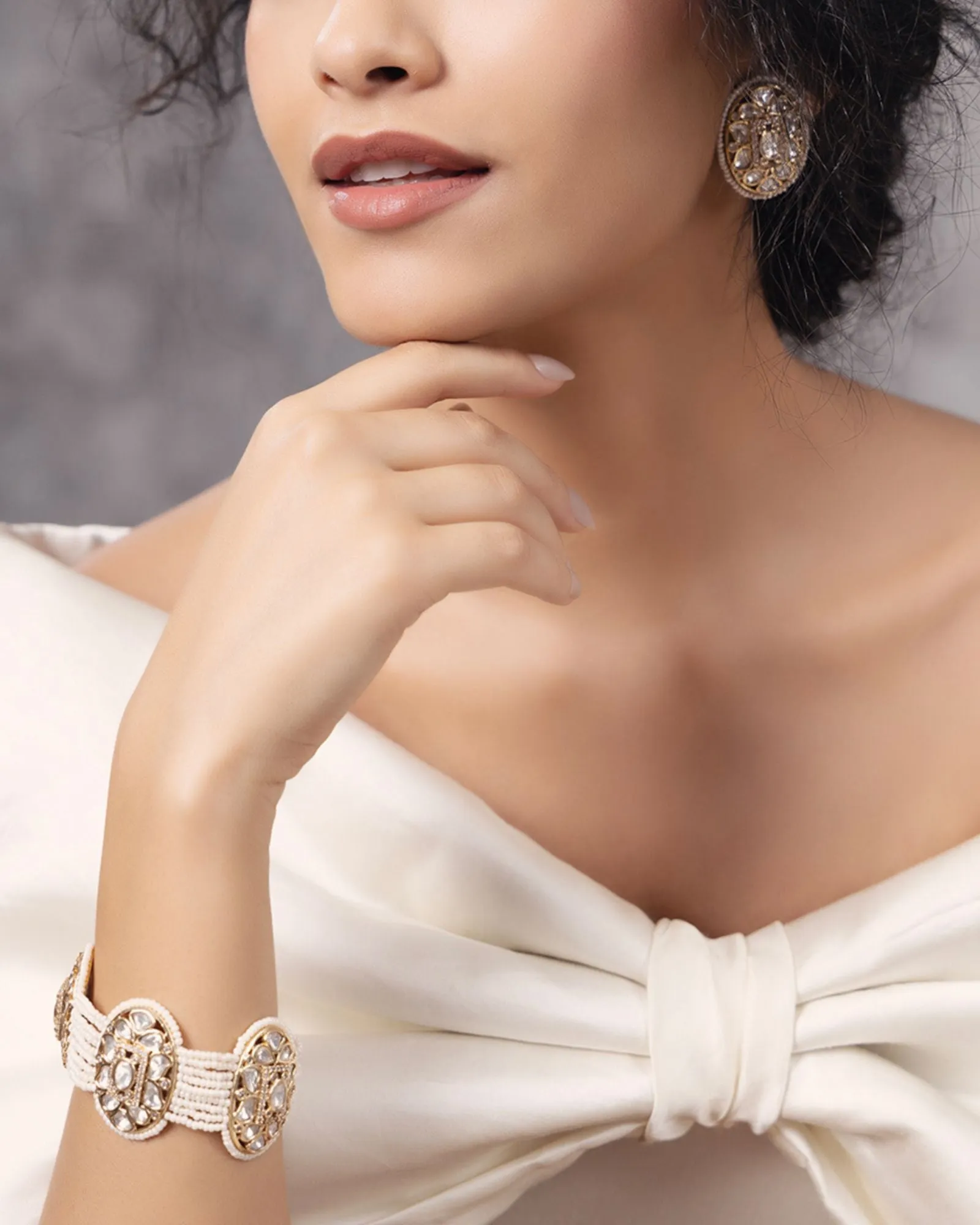 Polki-Pearl Classic Bracelet