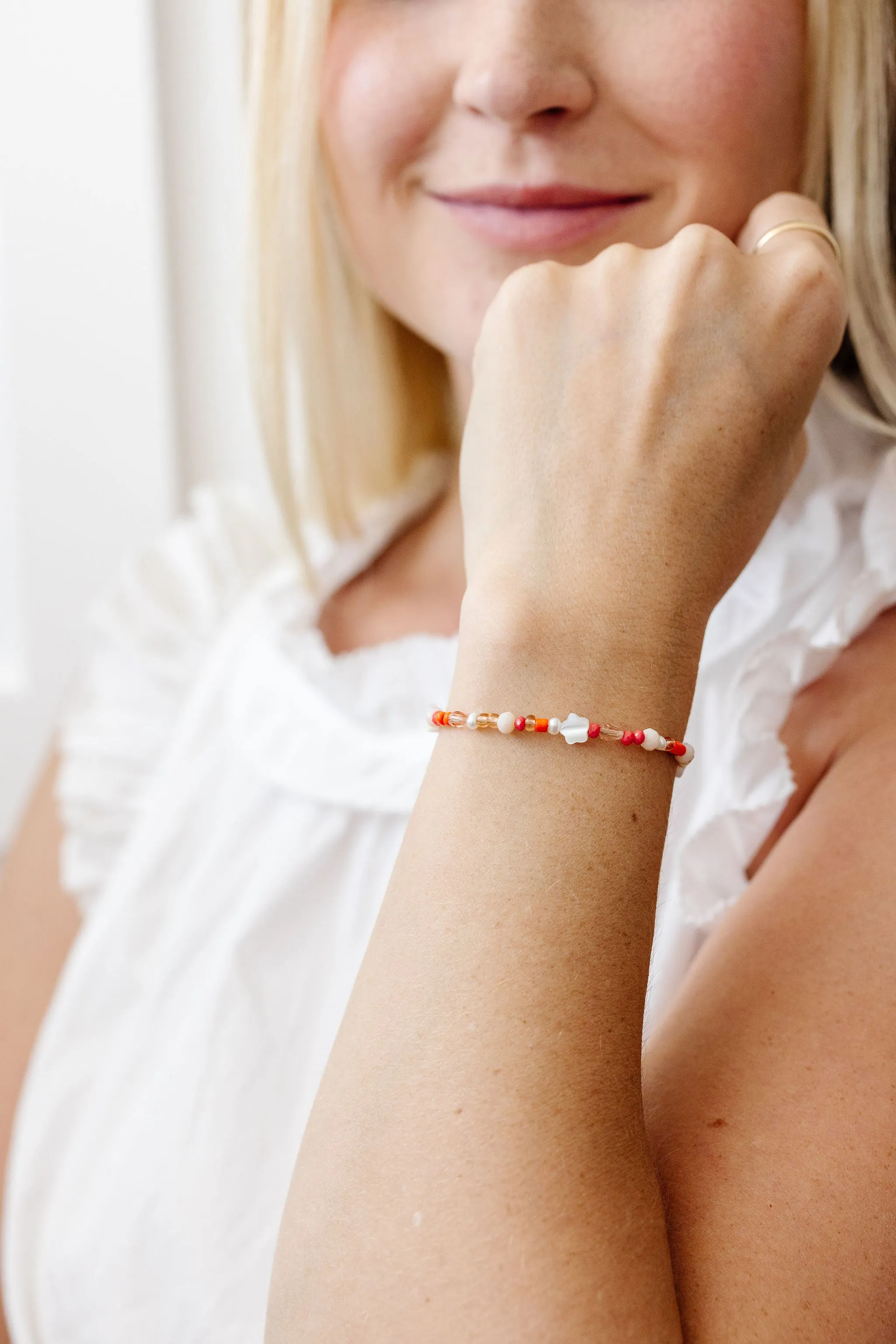 Poppy Adult Bracelet (2MM   4MM Beads)