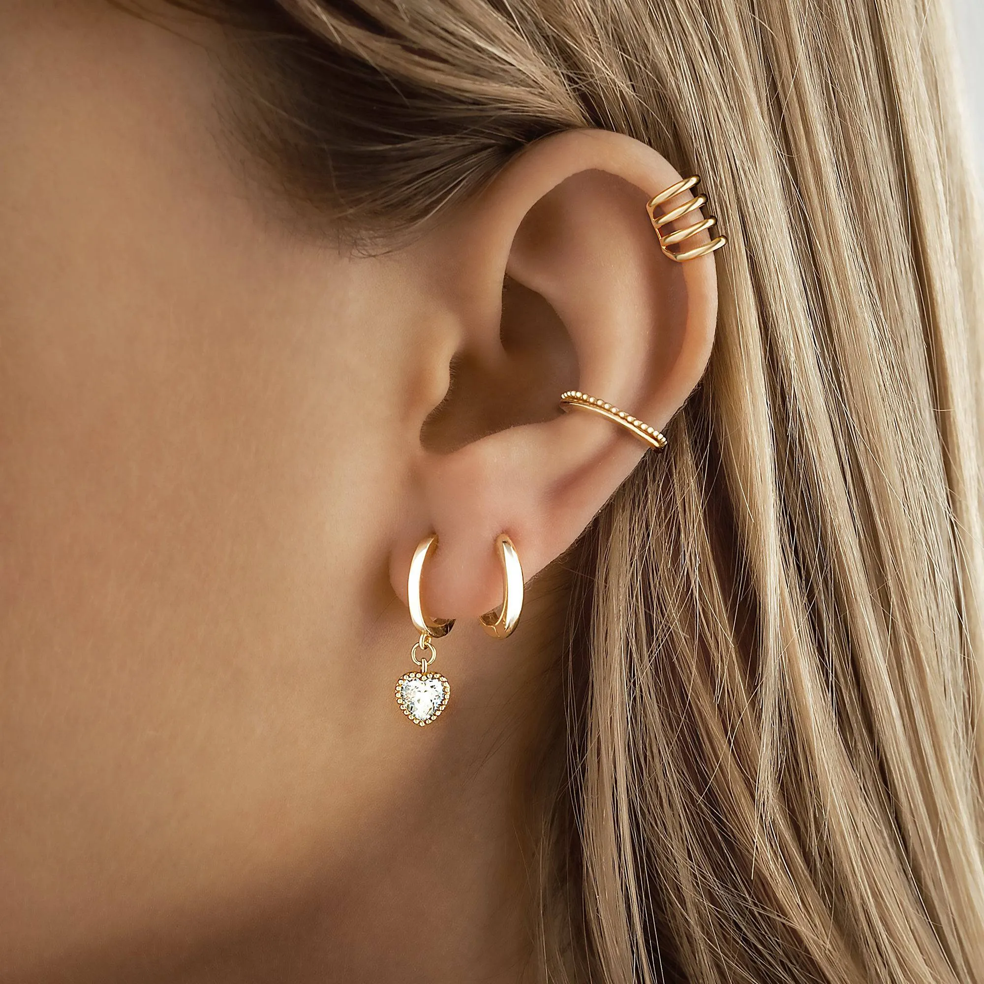"Crystal Heart" Earrings