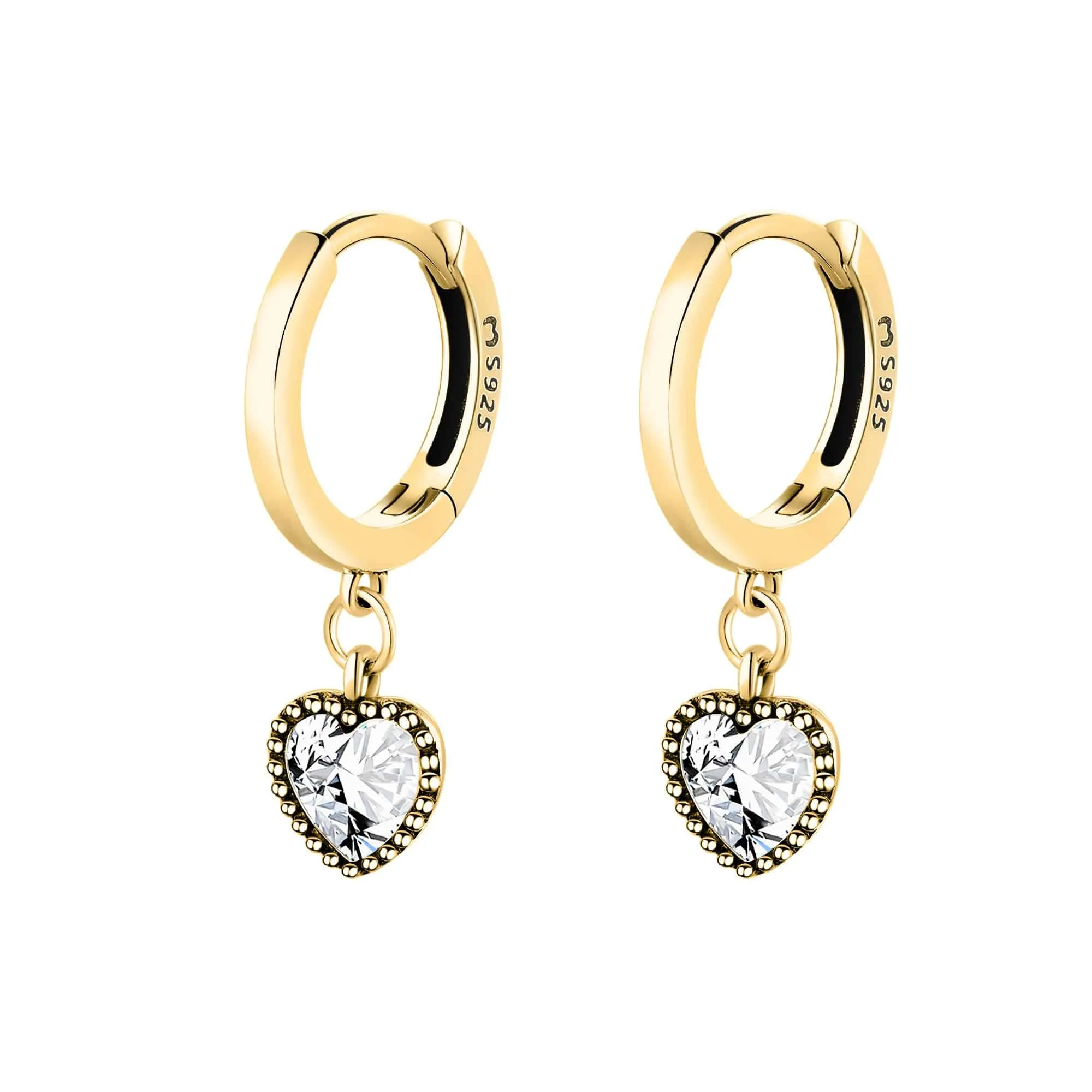 "Crystal Heart" Earrings