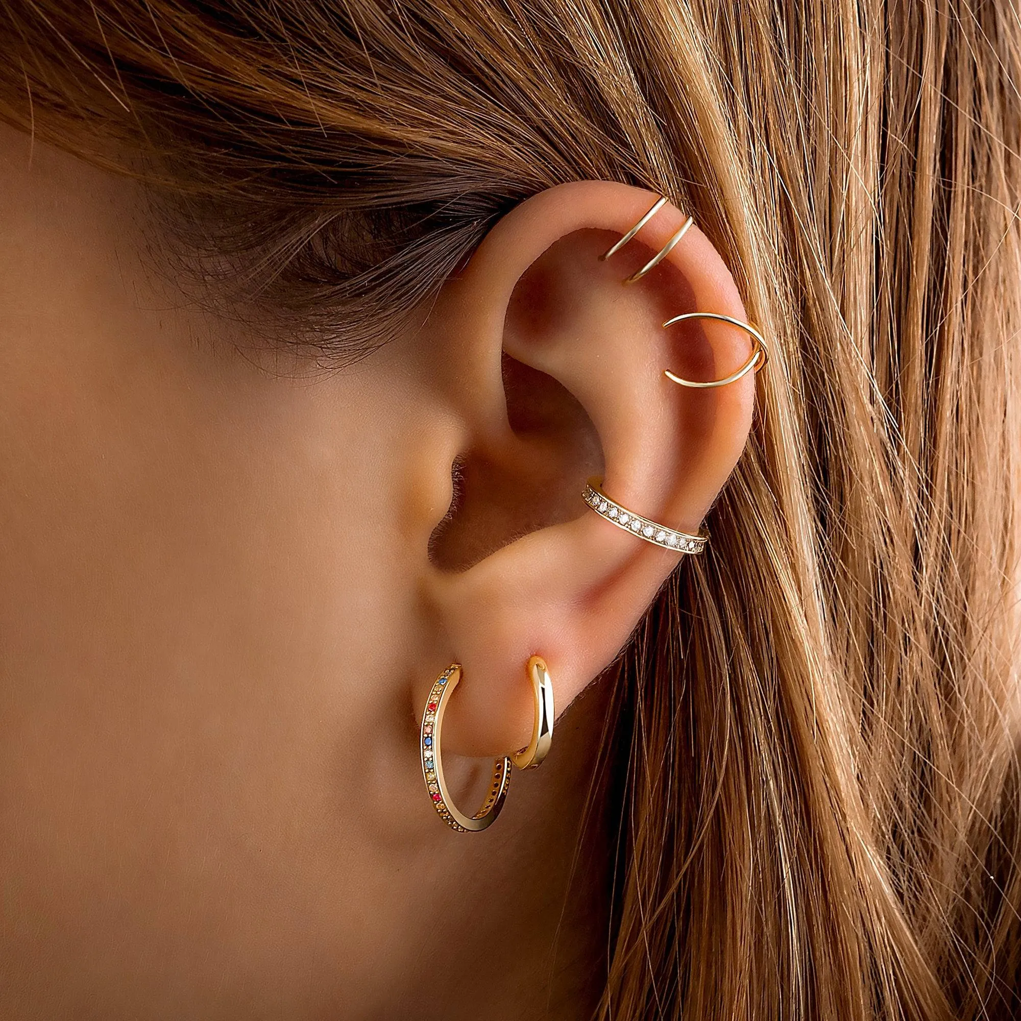 "Half Ring Delicate" Earrings