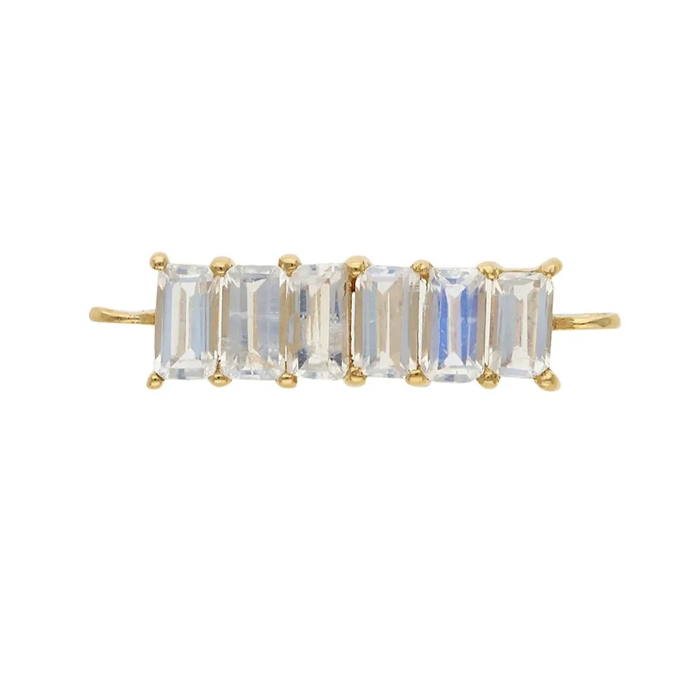 Rainbow Moonstone Jewelry Connector