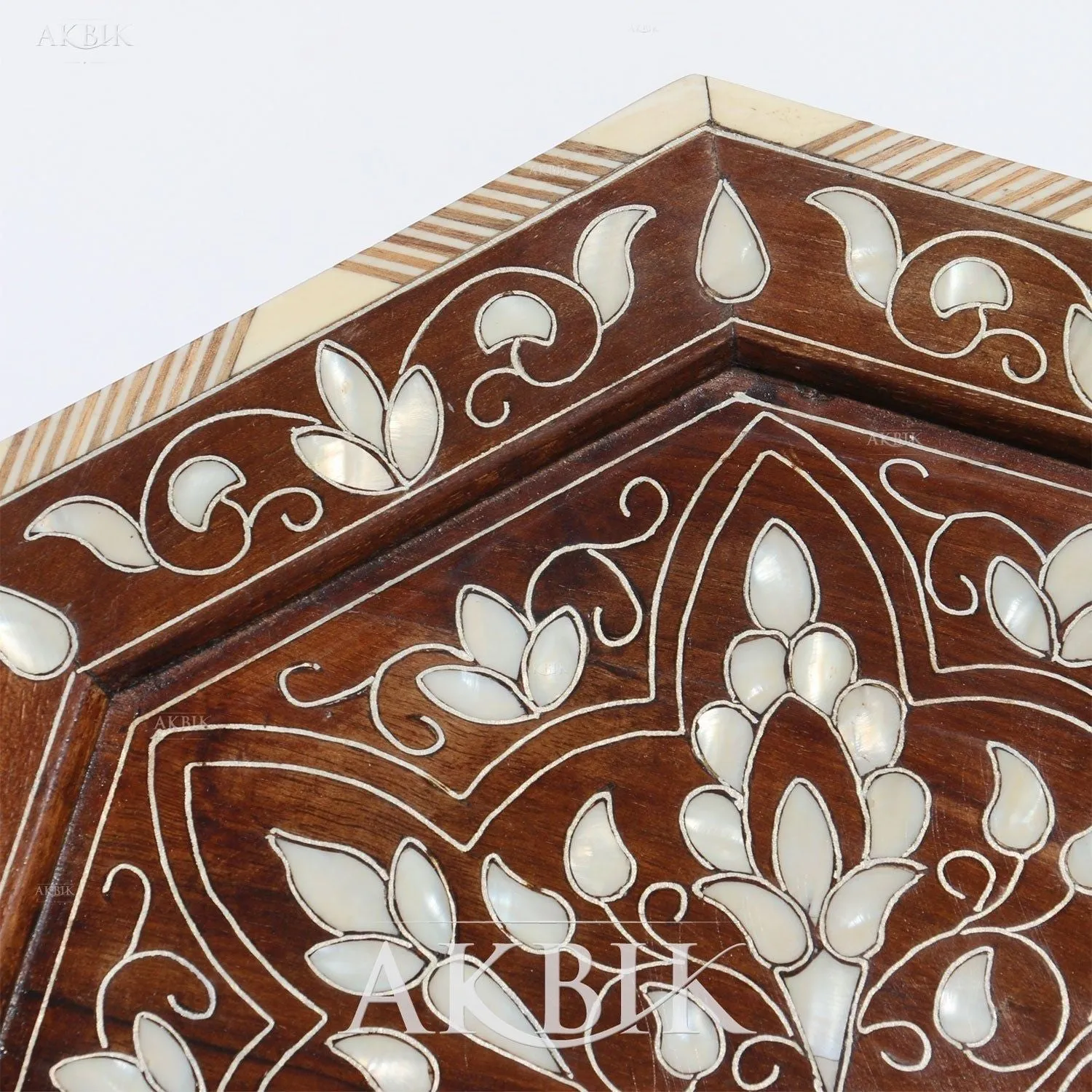 Raising Heaven Mother of Pearl Side Table