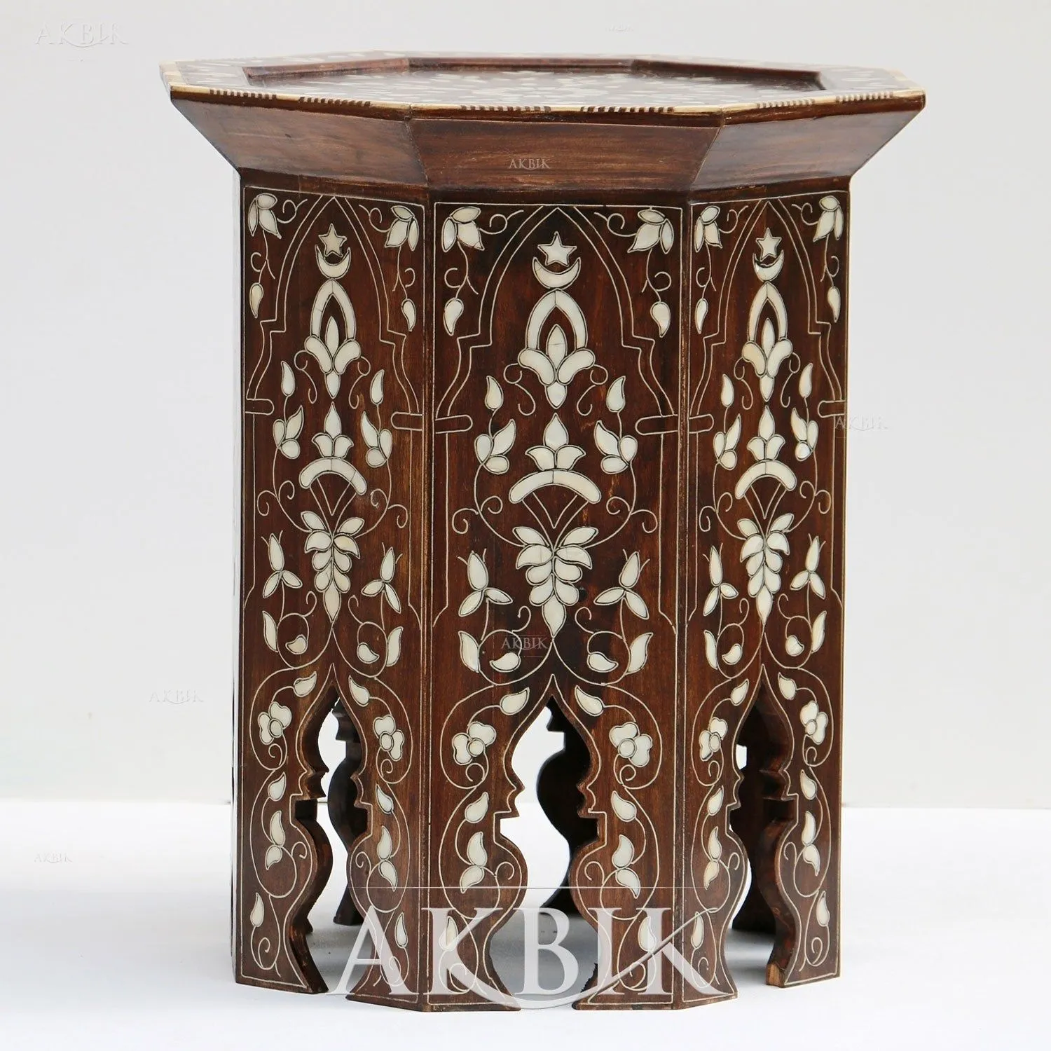 Raising Heaven Mother of Pearl Side Table