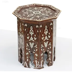 Raising Heaven Mother of Pearl Side Table