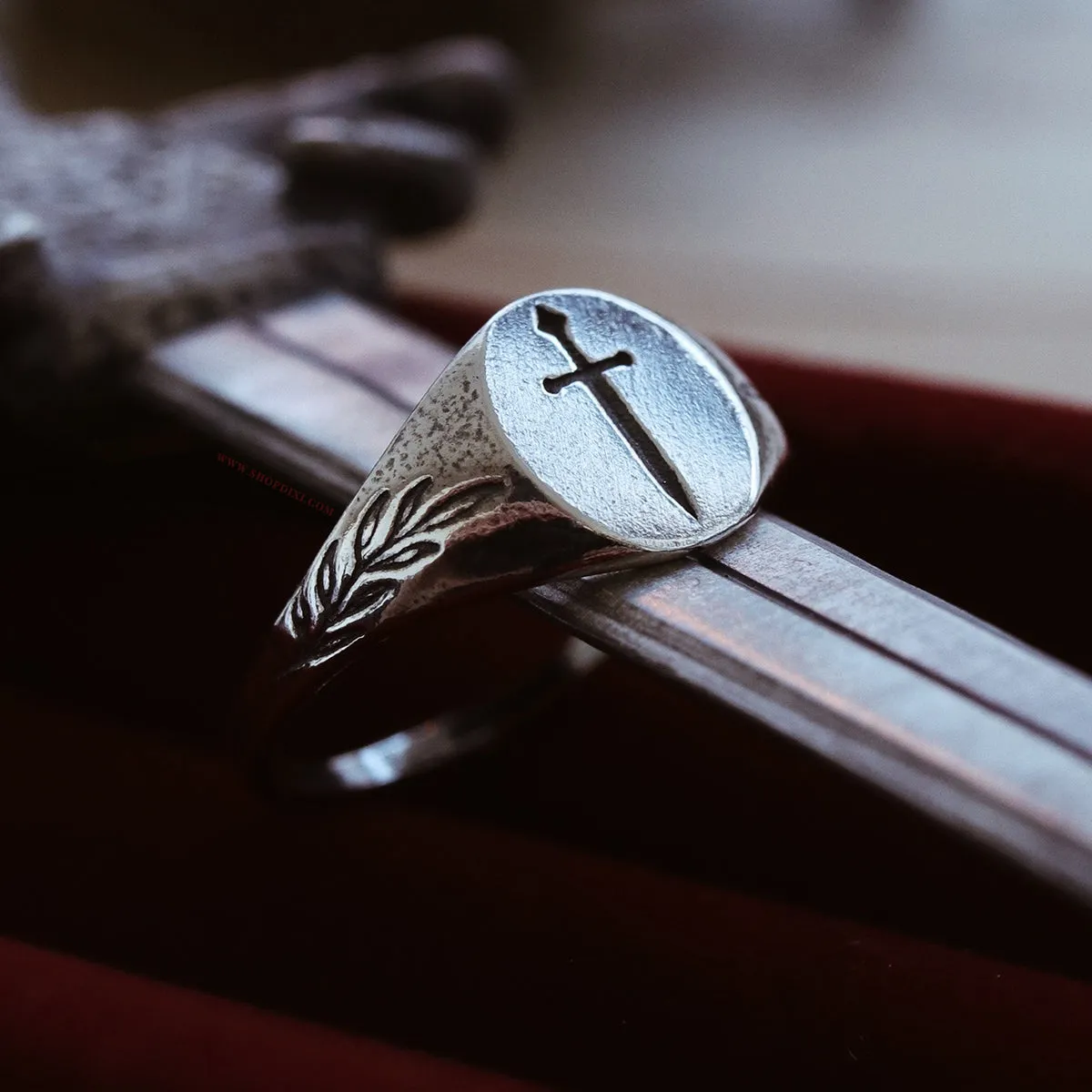 RESTOCK DUE SOON - Tudor Sword Signet Ring