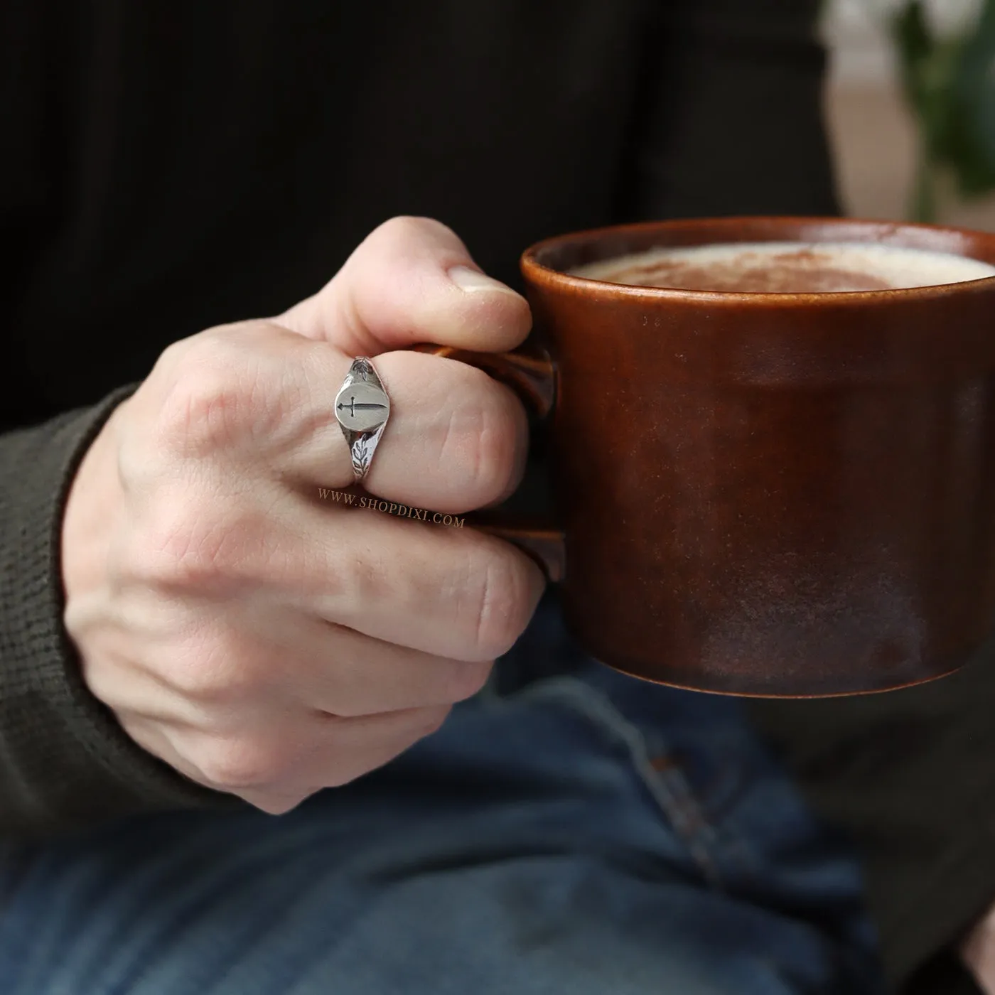 RESTOCK DUE SOON - Tudor Sword Signet Ring