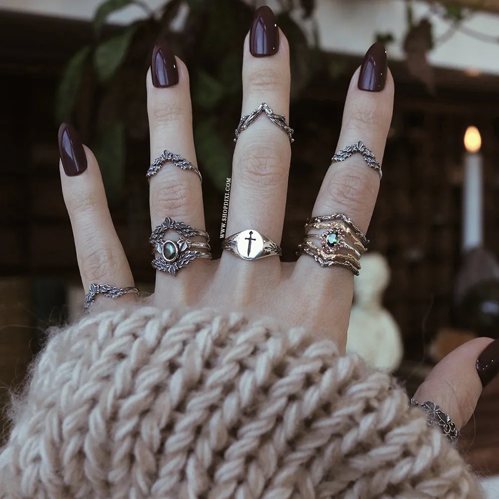RESTOCK DUE SOON - Tudor Sword Signet Ring
