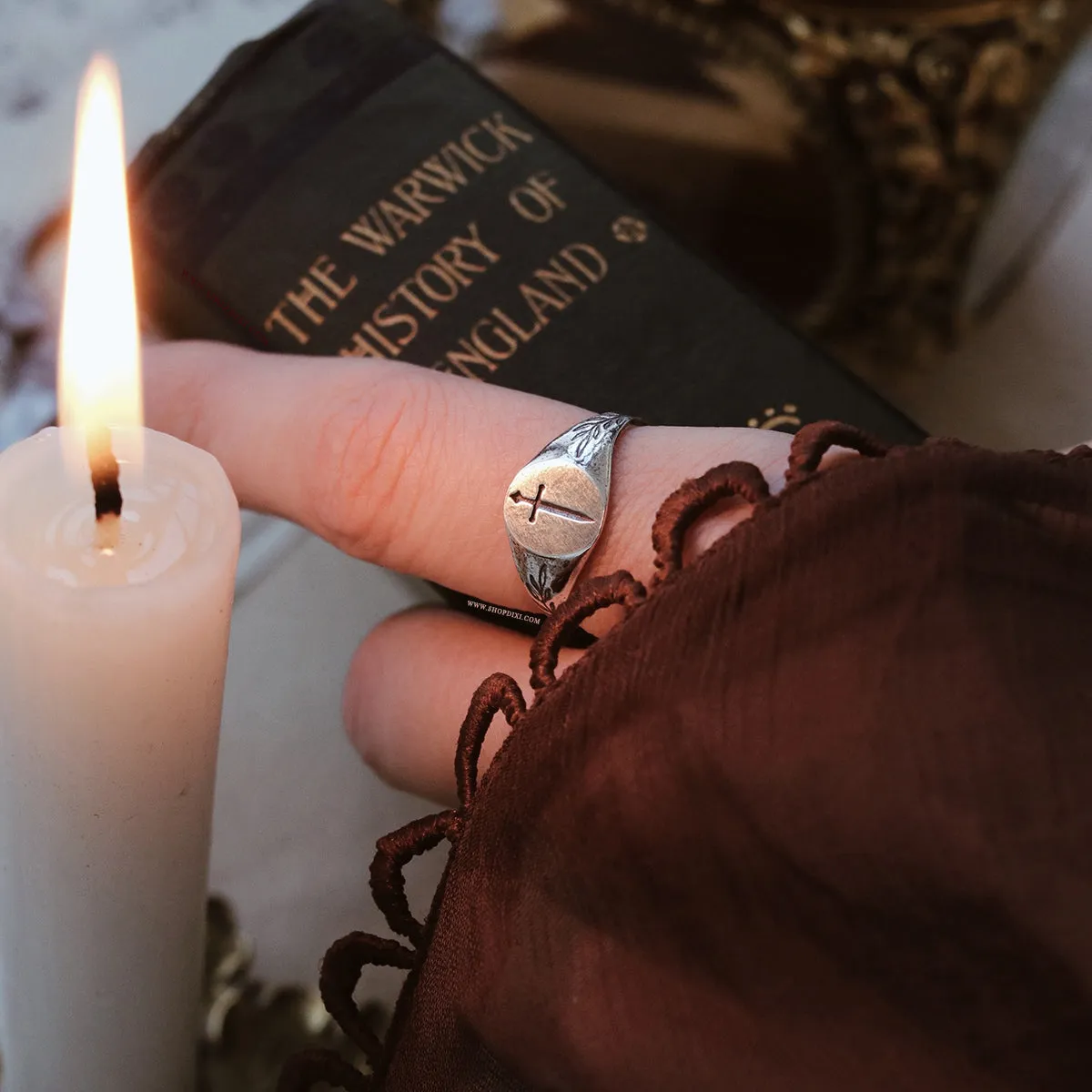 RESTOCK DUE SOON - Tudor Sword Signet Ring