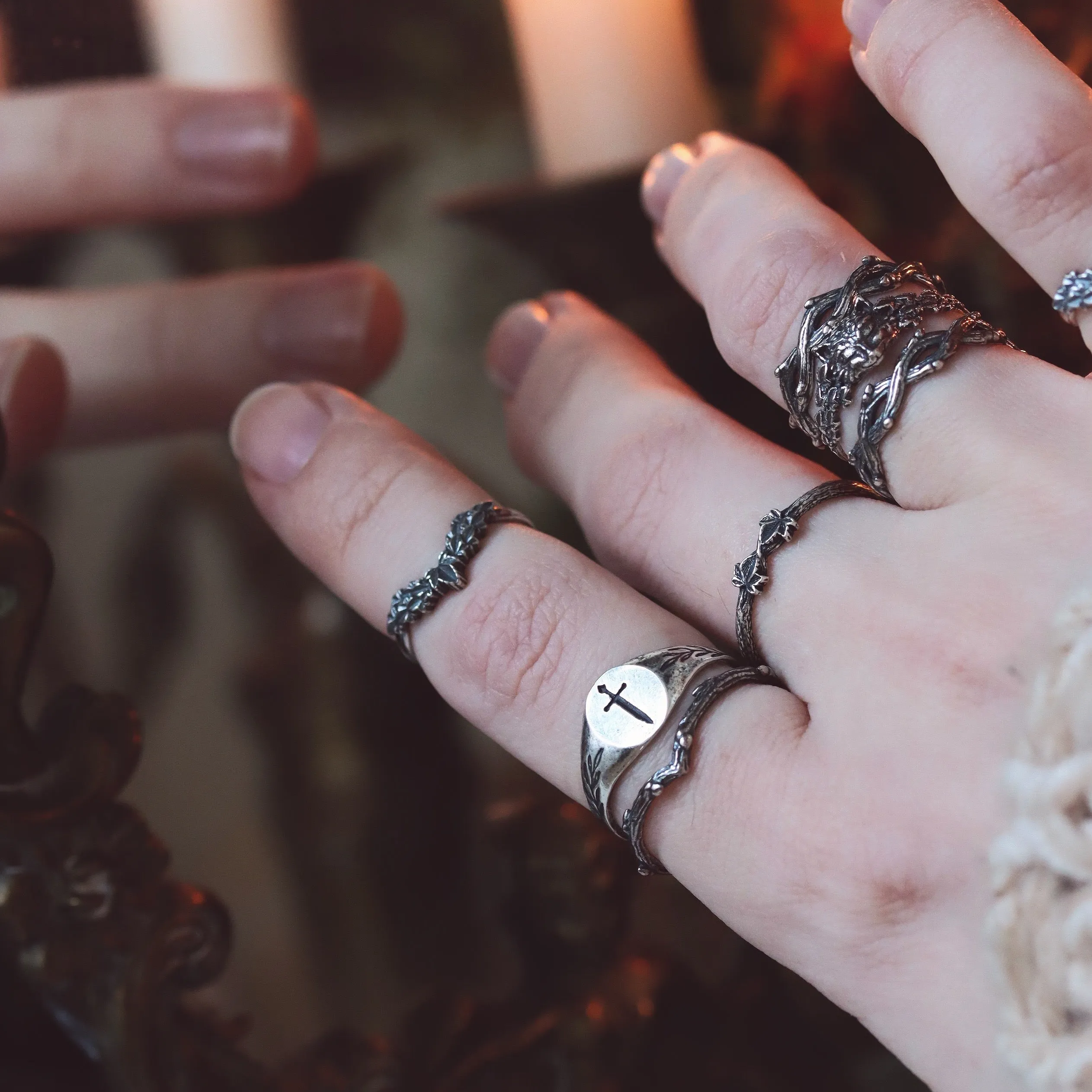 RESTOCK DUE SOON - Tudor Sword Signet Ring
