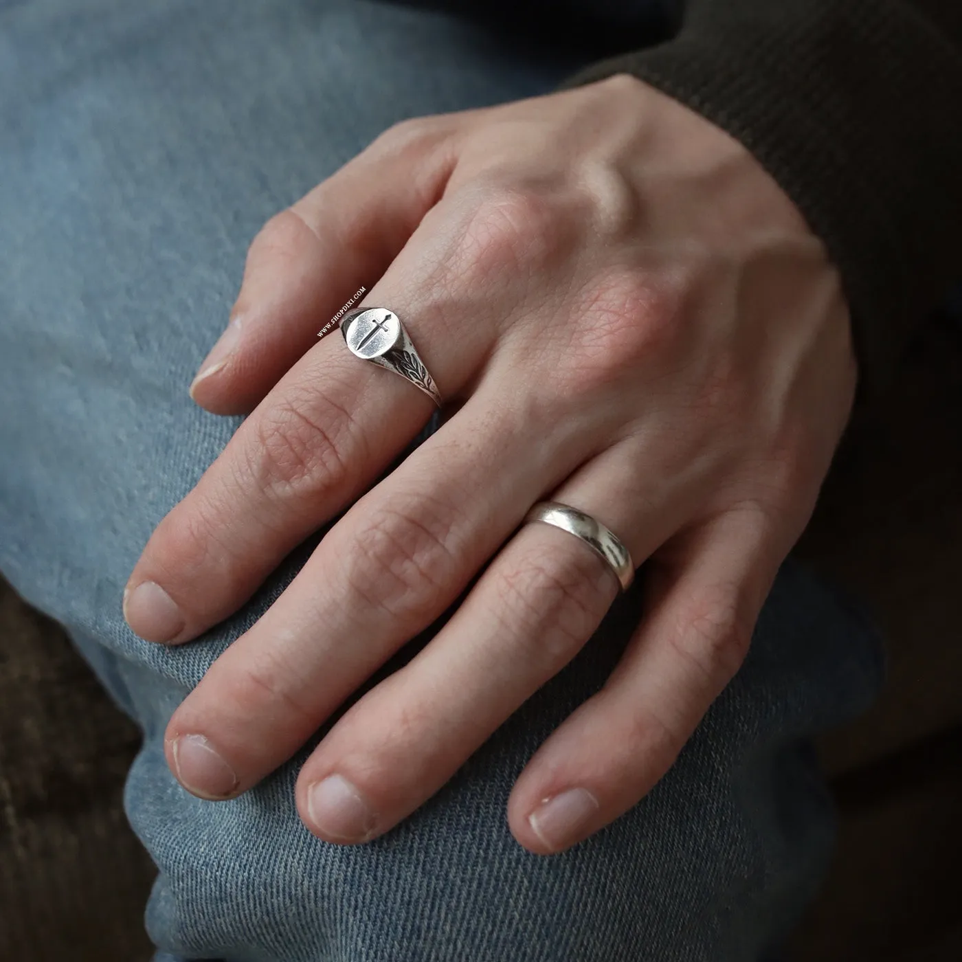 RESTOCK DUE SOON - Tudor Sword Signet Ring